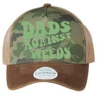 Funny Dads Against Weeds Lawn Weed Wacker Legacy Tie Dye Trucker Hat