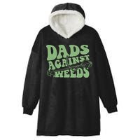 Funny Dads Against Weeds Lawn Weed Wacker Hooded Wearable Blanket