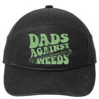 Funny Dads Against Weeds Lawn Weed Wacker 7-Panel Snapback Hat