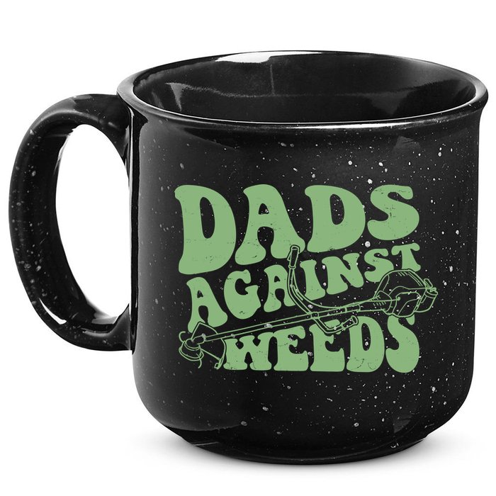 Funny Dads Against Weeds Lawn Weed Wacker 15oz Campfire Ceramic Mug