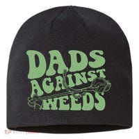 Funny Dads Against Weeds Lawn Weed Wacker Sustainable Beanie