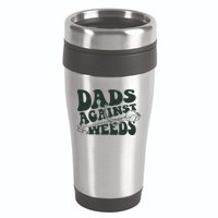 Funny Dads Against Weeds Lawn Weed Wacker 16oz Travel Tumbler