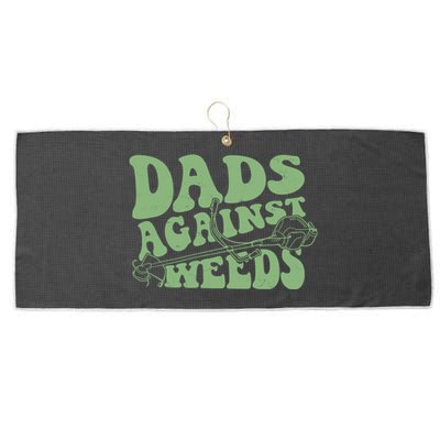 Funny Dads Against Weeds Lawn Weed Wacker Large Microfiber Waffle Golf Towel