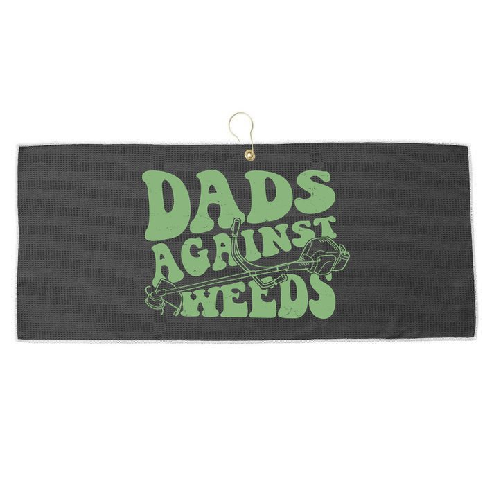 Funny Dads Against Weeds Lawn Weed Wacker Large Microfiber Waffle Golf Towel