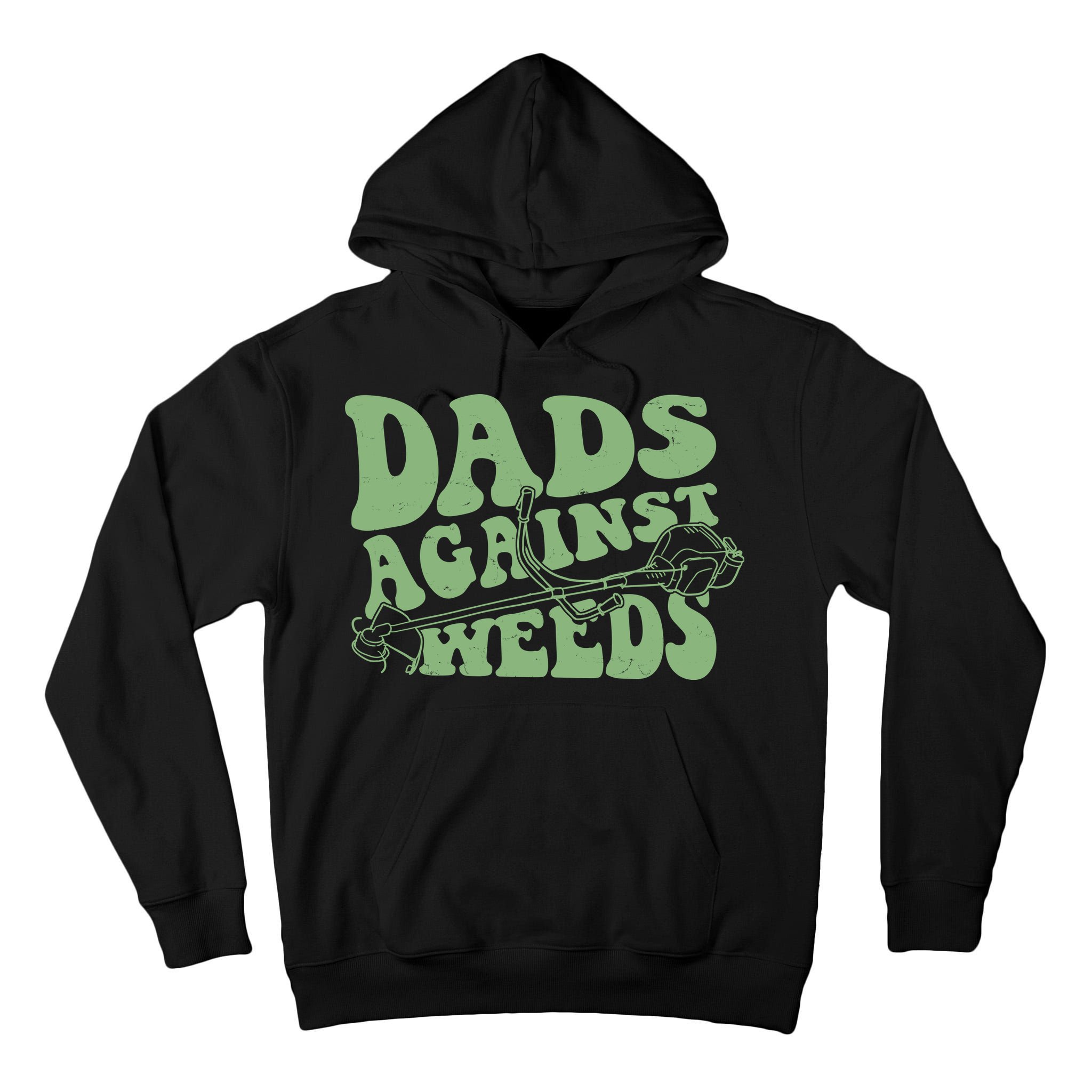 Funny Dads Against Weeds Lawn Weed Wacker Tall Hoodie