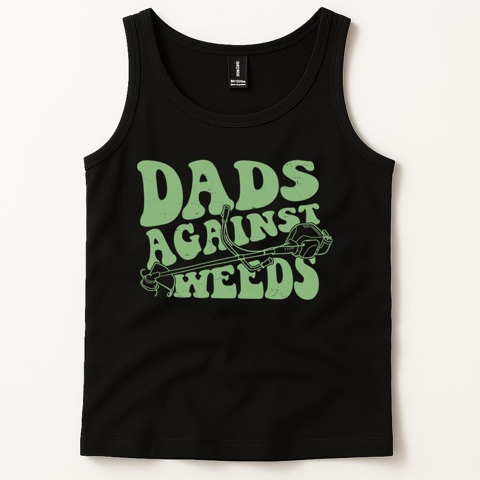 Funny Dads Against Weeds Lawn Weed Wacker Tank Top