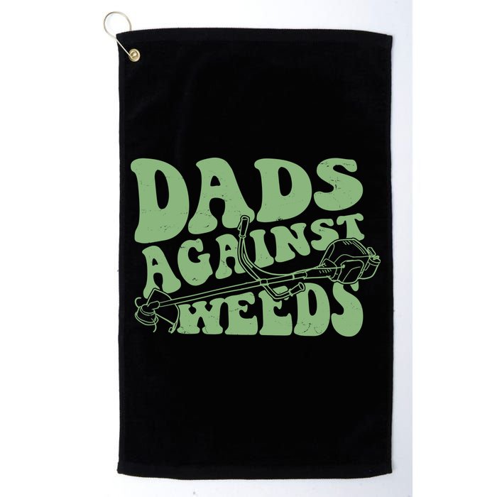 Funny Dads Against Weeds Lawn Weed Wacker Golf Towel