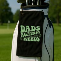 Funny Dads Against Weeds Lawn Weed Wacker Golf Towel