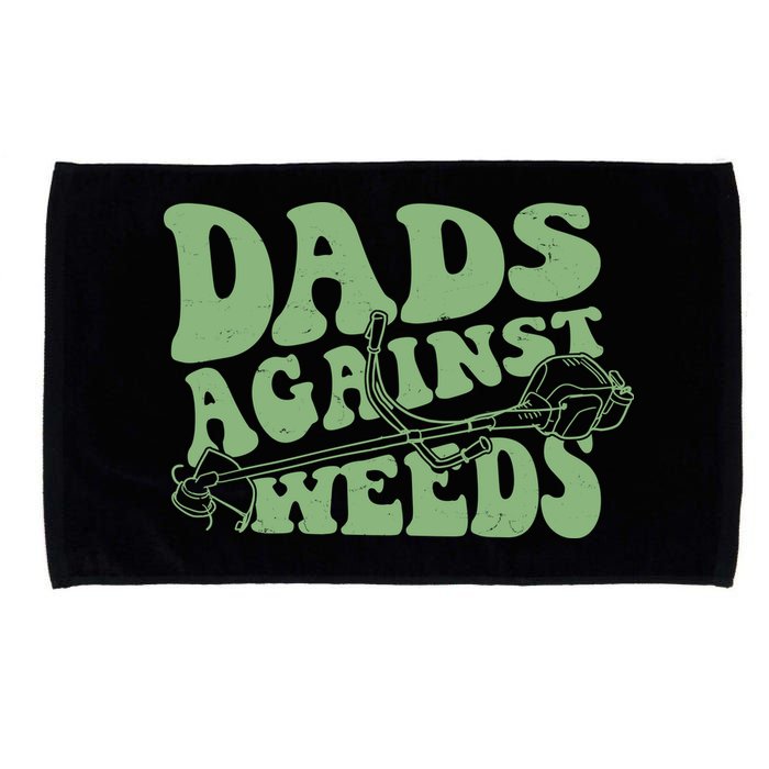 Funny Dads Against Weeds Lawn Weed Wacker Microfiber Hand Towel