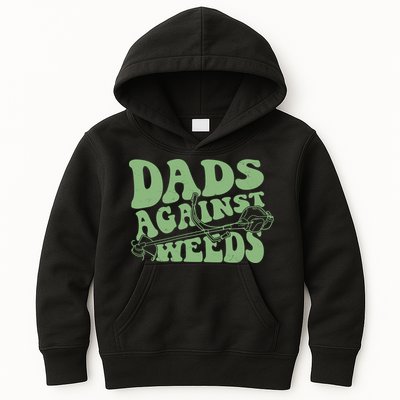 Funny Dads Against Weeds Lawn Weed Wacker Kids Hoodie