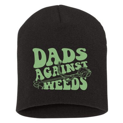 Funny Dads Against Weeds Lawn Weed Wacker Short Acrylic Beanie
