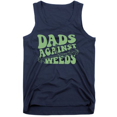 Funny Dads Against Weeds Lawn Weed Wacker Tank Top