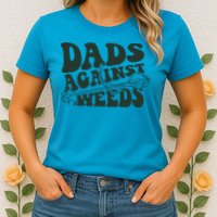 Funny Dads Against Weeds Lawn Weed Wacker Womens T-Shirt