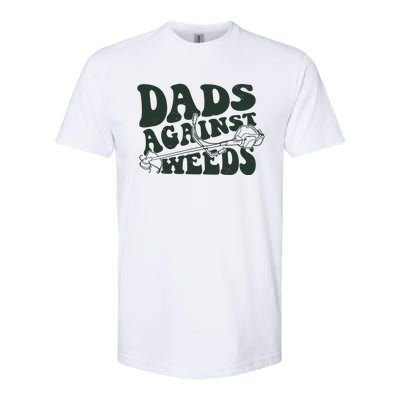 Funny Dads Against Weeds Lawn Weed Wacker Softstyle CVC T-Shirt