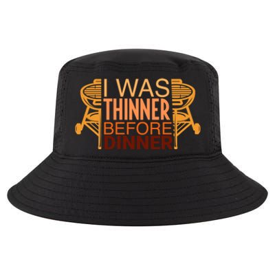 Family Dinner And Thanksgiving I Was Thinner Before Dinner Gift Cool Comfort Performance Bucket Hat