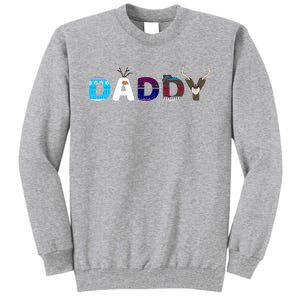 Frozen Dad And Mom Birthday Daddy Family Party Snowman Tall Sweatshirt