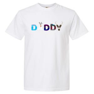 Frozen Dad And Mom Birthday Daddy Family Party Snowman Garment-Dyed Heavyweight T-Shirt