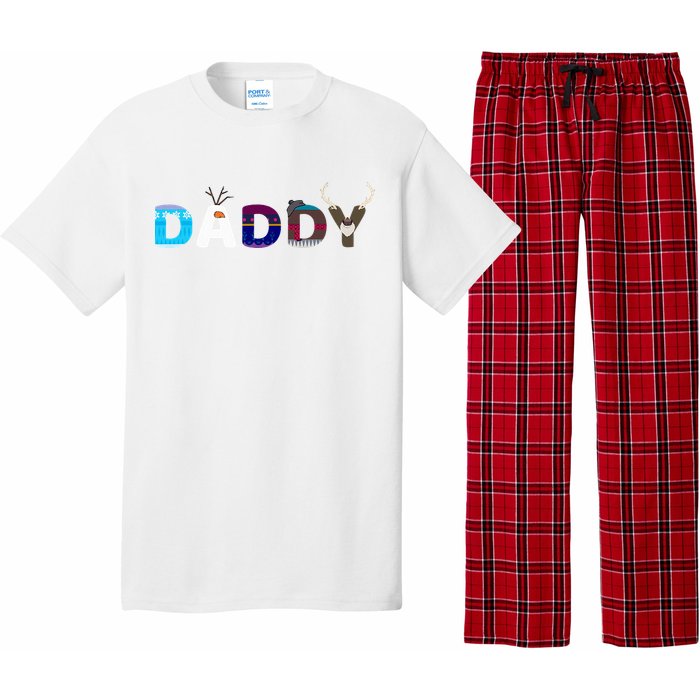 Frozen Dad And Mom Birthday Daddy Family Party Snowman Pajama Set