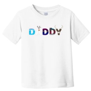 Frozen Dad And Mom Birthday Daddy Family Party Snowman Toddler T-Shirt