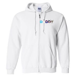 Frozen Dad And Mom Birthday Daddy Family Party Snowman Full Zip Hoodie