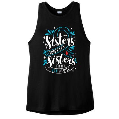 Funny Diabetes Awareness T1d Gift Ladies PosiCharge Tri-Blend Wicking Tank