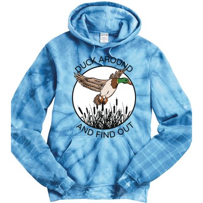 Funny Duck Around And Find Out Tie Dye Hoodie