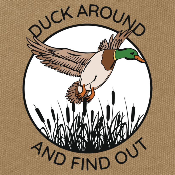 Funny Duck Around And Find Out Cotton Canvas Backpack