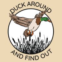 Funny Duck Around And Find Out Drawstring Bag