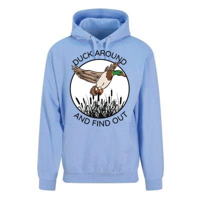 Funny Duck Around And Find Out Unisex Surf Hoodie