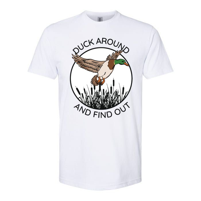 Funny Duck Around And Find Out Softstyle CVC T-Shirt