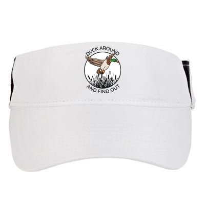 Funny Duck Around And Find Out Adult Drive Performance Visor