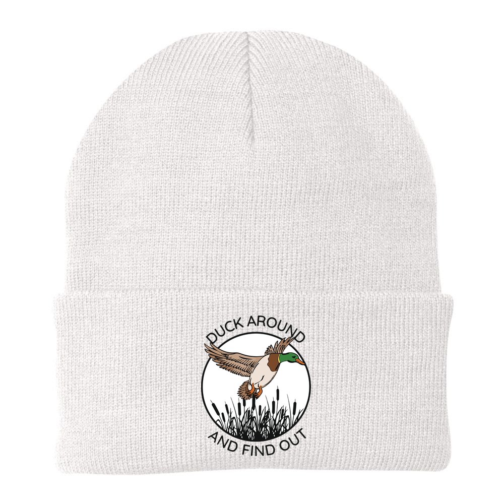 Funny Duck Around And Find Out Beanie