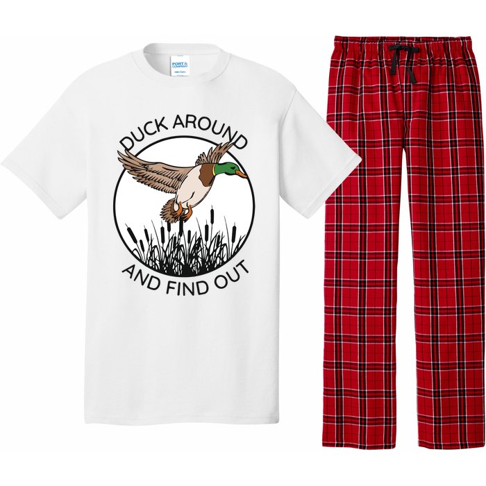 Funny Duck Around And Find Out Pajama Set