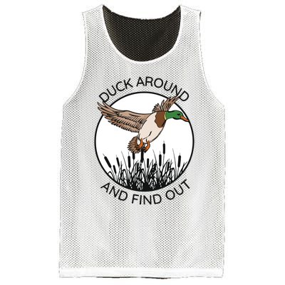 Funny Duck Around And Find Out Mesh Reversible Basketball Jersey Tank