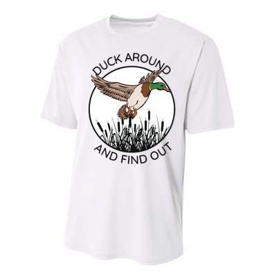 Funny Duck Around And Find Out Performance Sprint T-Shirt