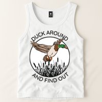 Funny Duck Around And Find Out Tank Top