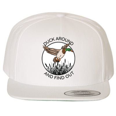 Funny Duck Around And Find Out Wool Snapback Cap