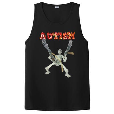 Funny Design Autism Skeleton Meme For Women PosiCharge Competitor Tank