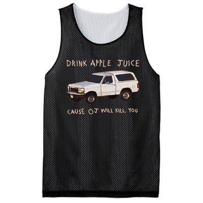 Funny Drink Apple Juice Cause Oj Will Kill You Gift Mesh Reversible Basketball Jersey Tank