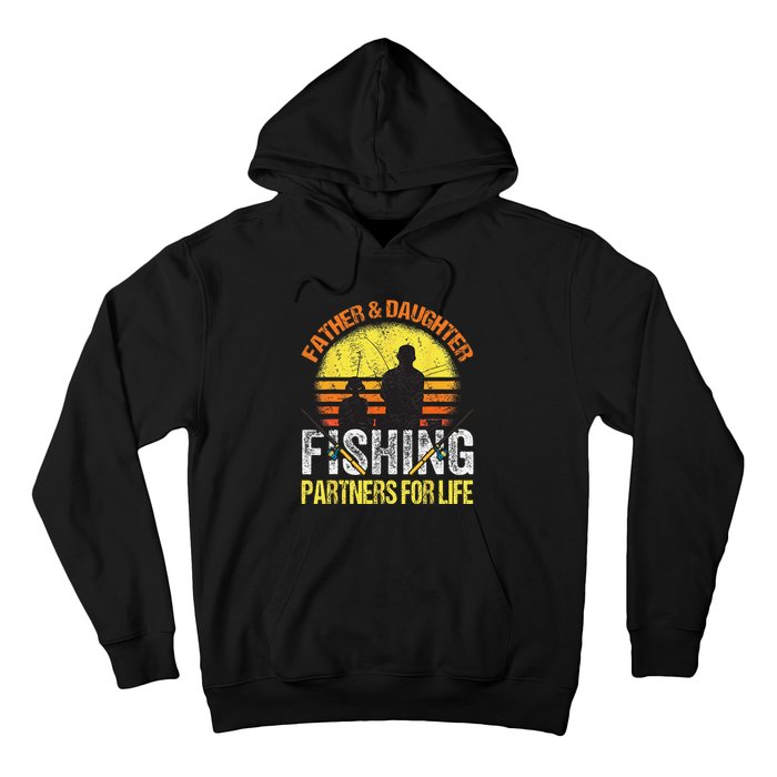 Fisherman Dad And Daughter Fishing Partners For Life Hoodie