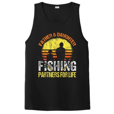 Fisherman Dad And Daughter Fishing Partners For Life PosiCharge Competitor Tank