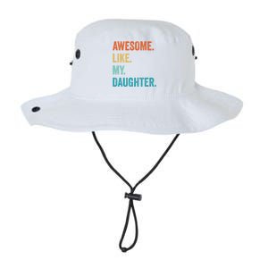 Funny Dad Awesome Like My Daughter Fathers Day Family Humor Legacy Cool Fit Booney Bucket Hat