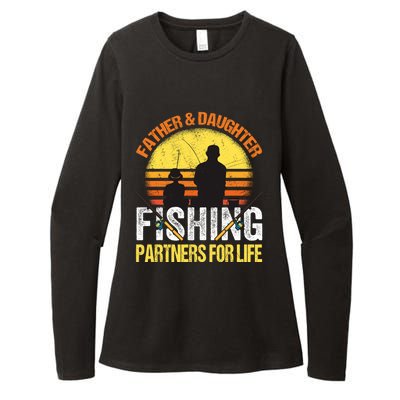 Fisherman Dad And Daughter Fishing Partners For Life Womens CVC Long Sleeve Shirt