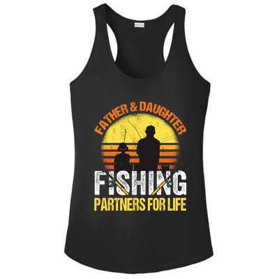 Fisherman Dad And Daughter Fishing Partners For Life Ladies PosiCharge Competitor Racerback Tank