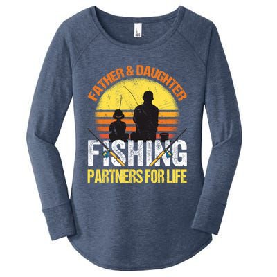 Fisherman Dad And Daughter Fishing Partners For Life Women's Perfect Tri Tunic Long Sleeve Shirt