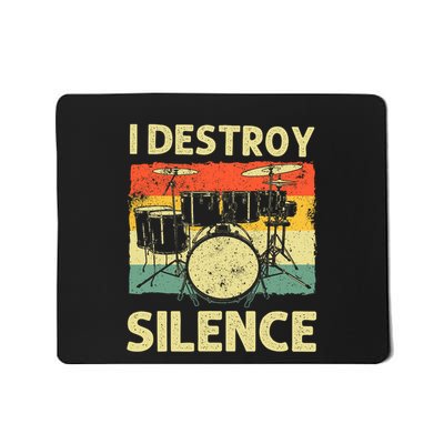 Funny Drumming Art Drumline Drum Set Drummer Mousepad