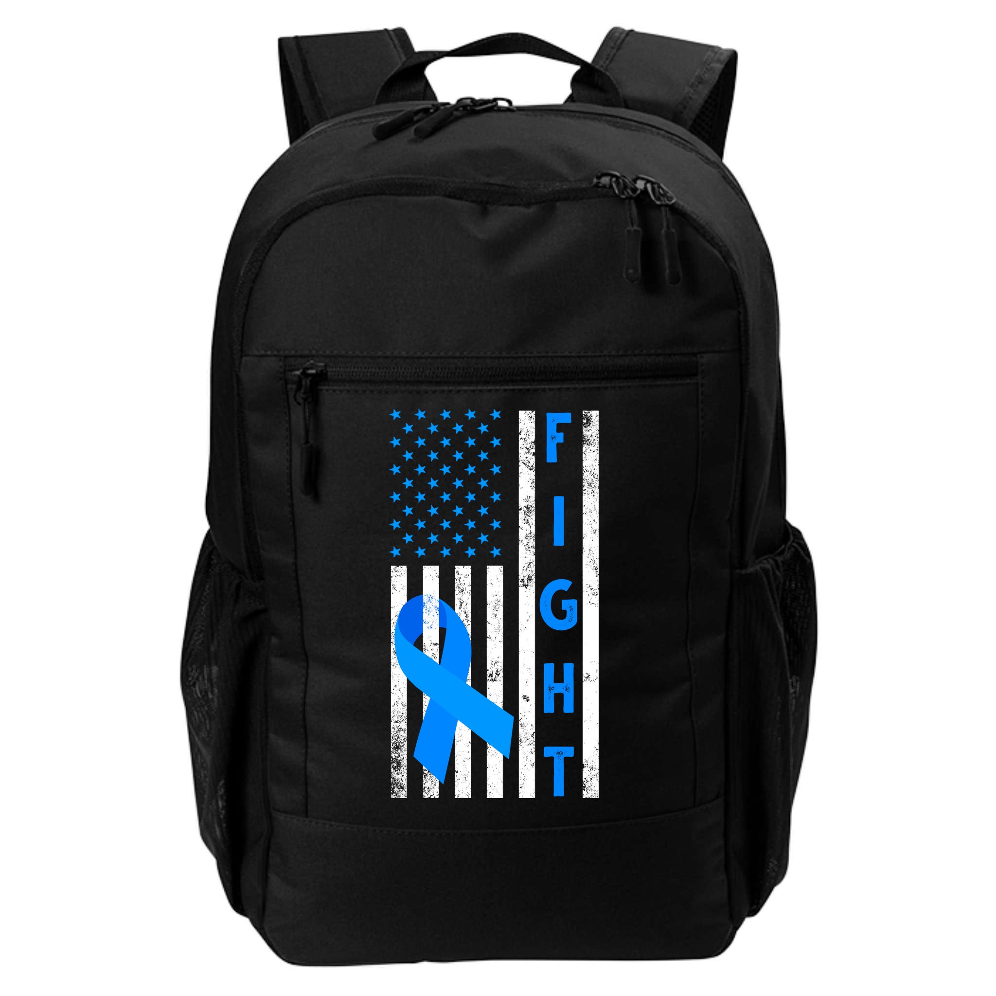 Fight Diabetes Awareness USA Flag Backpack