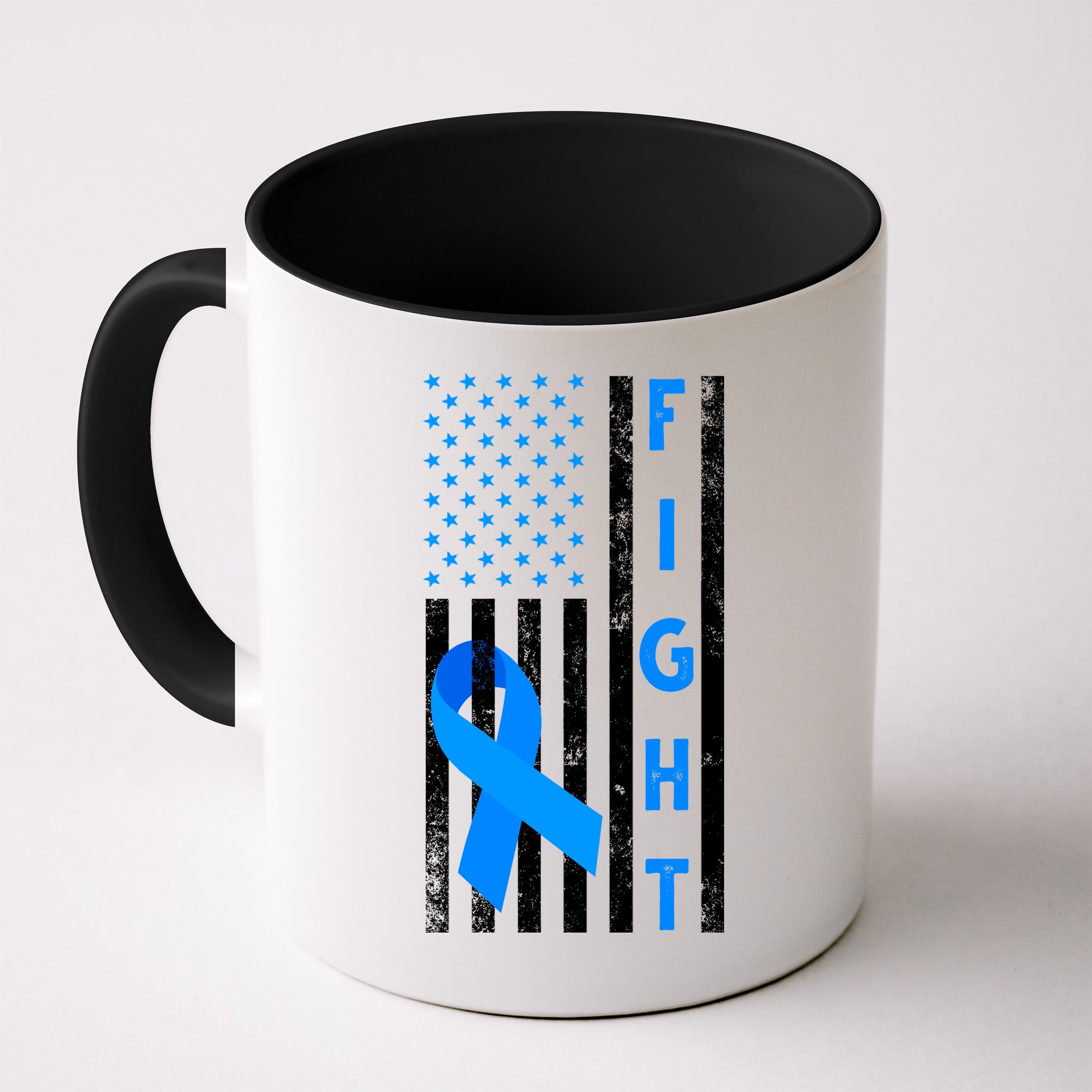 Fight Diabetes Awareness USA Flag Mug