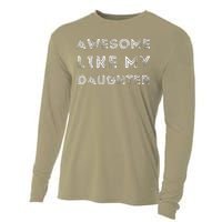 Fathers Day Awesome Like My Daughter Cooling Performance Long Sleeve Crew