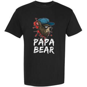 Fathers Day Animal Family Dad Funny Sunglasses Papa Bear Great Gift Garment-Dyed Heavyweight T-Shirt